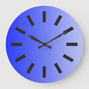 ONLY COLOR gradients - royal blue + clock face I