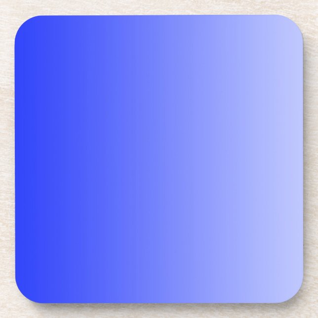 ONLY COLOR gradients - royal blue Coaster (Front)