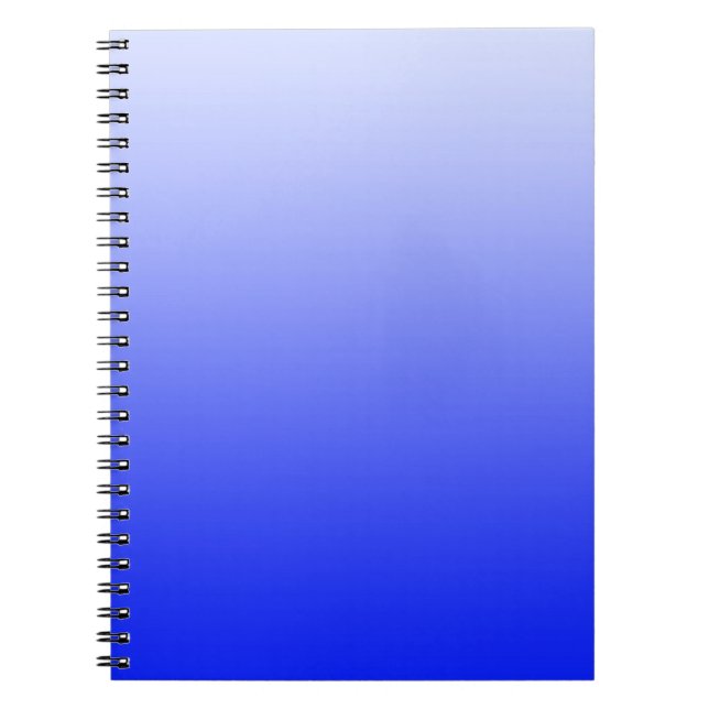 ONLY COLOR gradients - royal blue Notebook (Front)