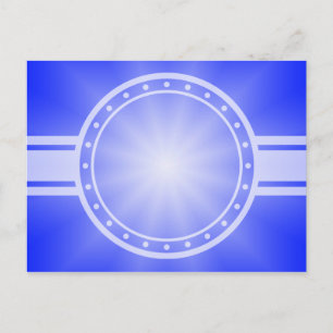 ONLY COLOR gradients - royal blue star Postcard