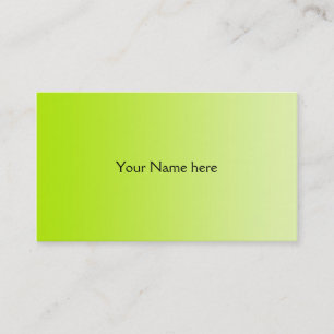 ONLY COLOR gradients - spring green Business Card