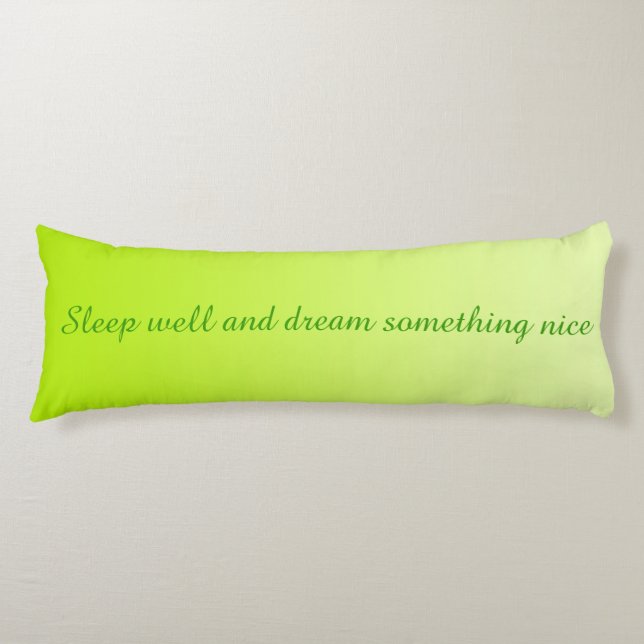 ONLY COLOR gradients - spring + your text Body Cushion (Front)