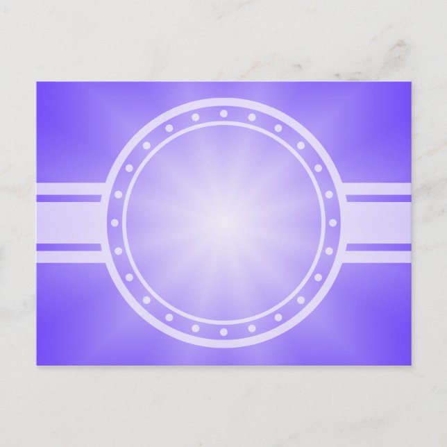 ONLY COLOR gradients - violet Star Postcard (Front)
