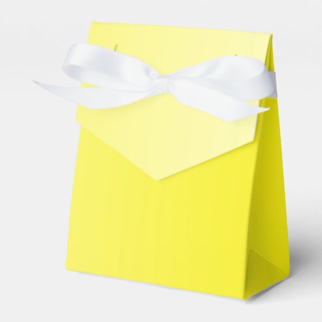 ONLY COLOR gradients - yellow lemon Favour Box (Front Side)