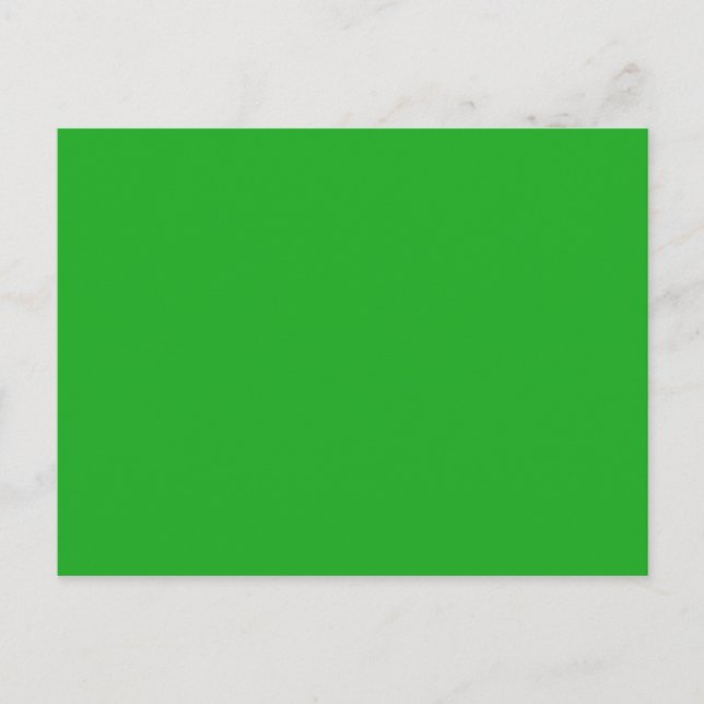 ONLY COLOR - grass green Postcard (Front)