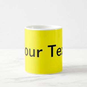 ONLY COLOR / lemon + your text Coffee Mug