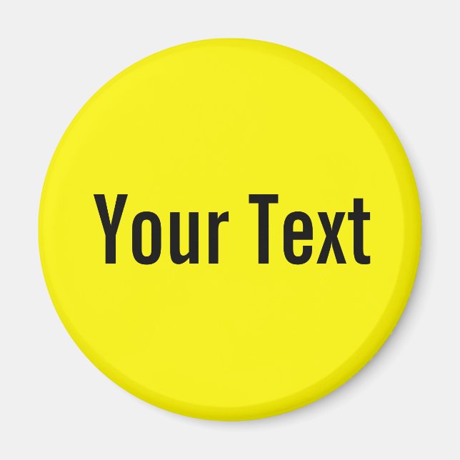 ONLY COLOR / lemon + your text Magnet (Front)