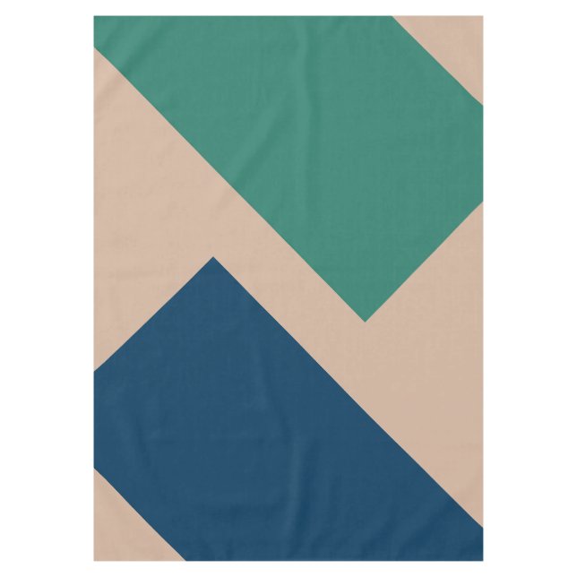 ONLY COLOR pattern ocean green blue + your backgr. Tablecloth (Front)