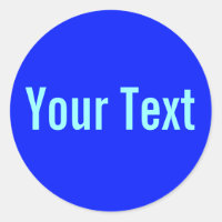 ONLY COLOR | royal blue + your text