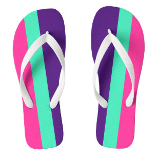 ONLY COLOR STRIPES - mint, pink Jandals