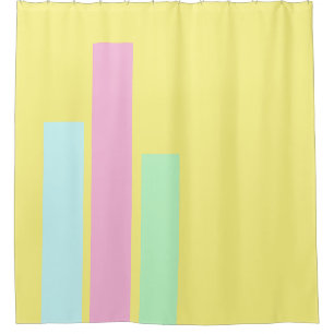 ONLY COLOR STRIPES - pastell blue pink green Shower Curtain