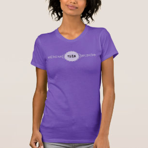 ONLY COLOR / VINTAGE BANNER white + monogram T-Shirt