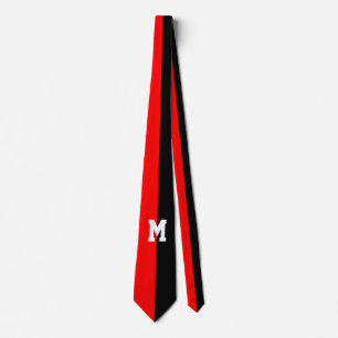 Only Colour Backgr. - 1/2 fire red + your idea Tie
