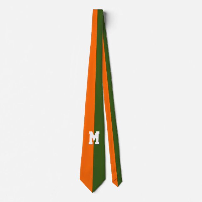 Only Colour Background - 1/2 orange + your idea Tie (Front)