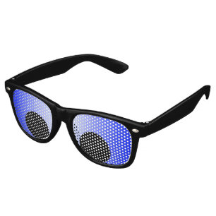Only Colour Background - blue gradient Retro Sunglasses