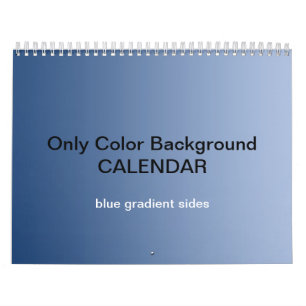 Only Colour Background Calendar - Blue Gradients