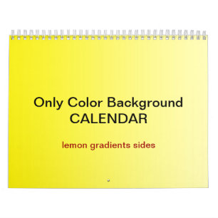 Only Colour Background Calendar - lemon gradients