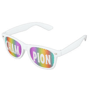 Only Colour Background - coloured gradients Retro Sunglasses