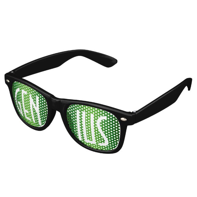 Only Colour Background - green gradient Retro Sunglasses (Angled)