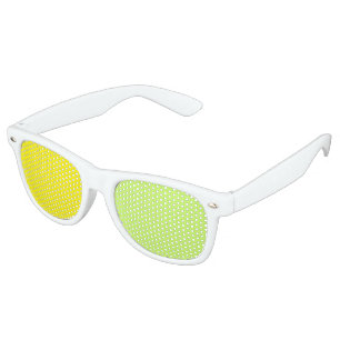 Only Colour Background - lemon & light green Retro Sunglasses