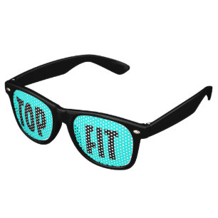 Only Colour Background - turquoise + your ideas Retro Sunglasses
