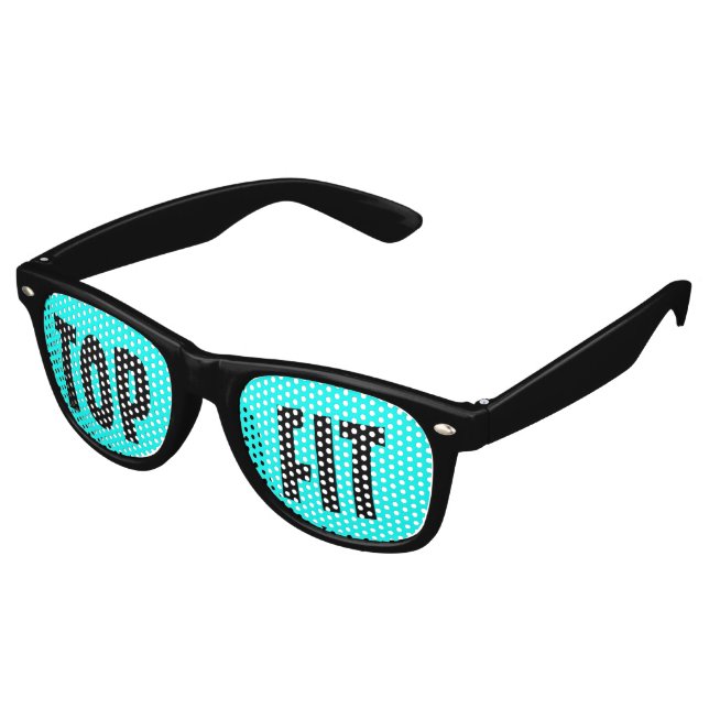 Only Colour Background - turquoise + your ideas Retro Sunglasses (Angled)