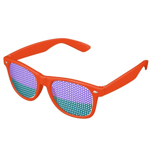 Only Colours petrol lila + your ideas Retro Sunglasses (Angled)