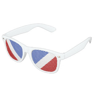 Only Colours red & blue + your ideas Retro Sunglasses