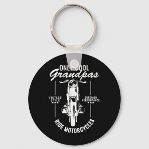 Only Cool Grandpas Ride Motorcycles Funny Biker Gr Key Ring