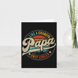 Only Cooler Vintage For Grandpa Fathers Day Birthd Card