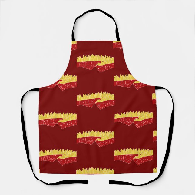 Only Fries Kind of Day 🍟 Apron (Front)