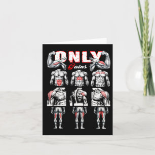 Only Gains Bodybuilding Workout Gym1  Card