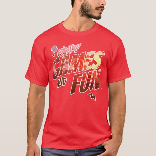 Only Games And Fun vintage boy T-Shirt (Front)