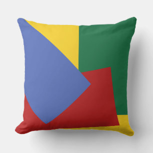 Only GEO Colours blue red green yellow Cushion