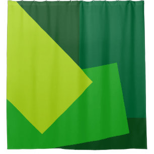 Only GEO Colours green mix + your ideas Shower Curtain