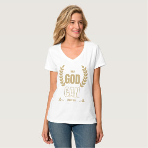 Only God Can Judge Me Bible Women's V-Neck T-Shirt