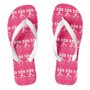 Only God Can Judge Me Pink Unisex Jandals