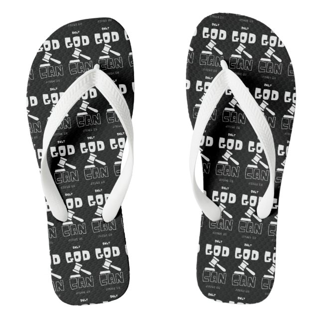 Only God Can Judge Me Unisex Jandals (Footbed)