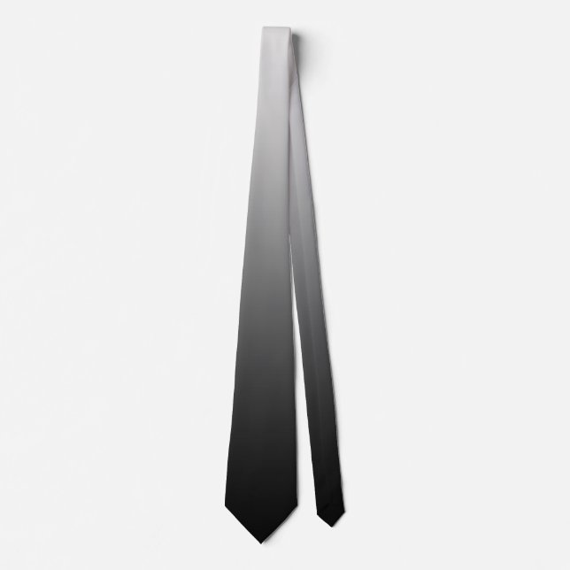 Only Gradients Colour - black grey + your idea Tie (Front)