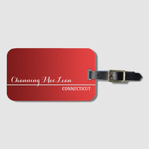 Only Gradients Colour - red + your idea Luggage Tag