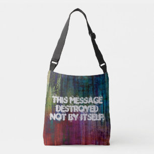 Only Grunge Texture dirty mix coloured + your Crossbody Bag