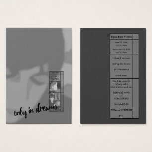 only in dreams funeral invitations