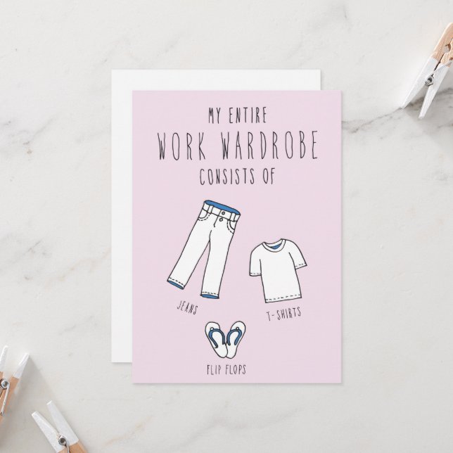 Only in Silicon Valley Greeting Card: Wardrobe Card (Front/Back In Situ)