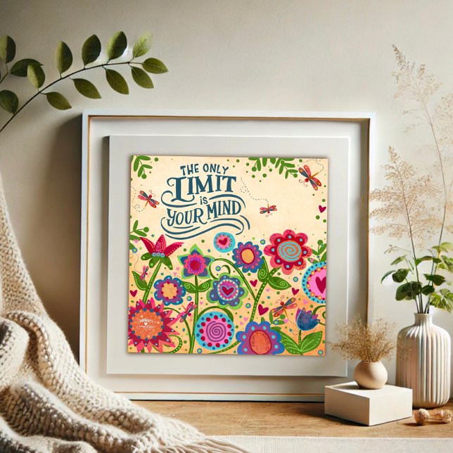 Only Limit is Your Mind Quote Inspirivity Poster (Creator Uploaded)
