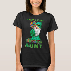 Only Lucky Aunt Gnomes Autism St Patrick's Day T-Shirt