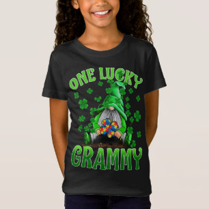 Only Lucky Grammy Gnomes Autism St Patrick's Day T-Shirt