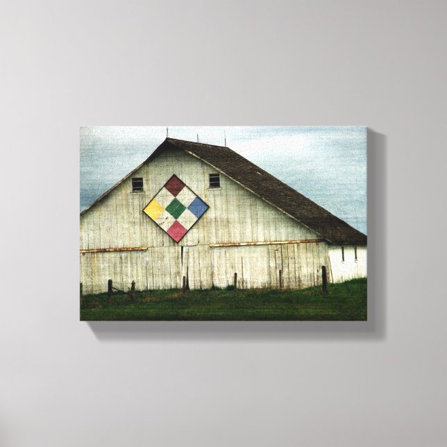 Only Memories, A Barn That Once Was Canvas Print (Front)