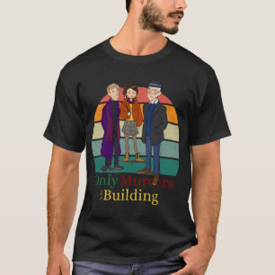 Only Murders In The Building On Retro Sunset T-Shirt
