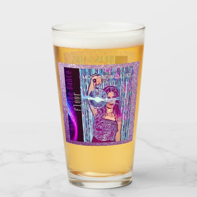 Only on the Dance Floor Glass Cup (Front Filled)