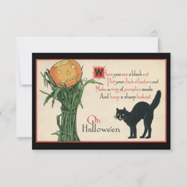 Only One Life To Live Vintage Halloween Invitation (Front)